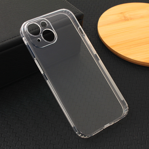 Torbica Silikonska maska / futrola ultra tanka with pluggy za iPhone 15 providna.