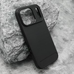 Silikonska maska / futrola BRUSHED za iPhone 17 Pro crna (MS).