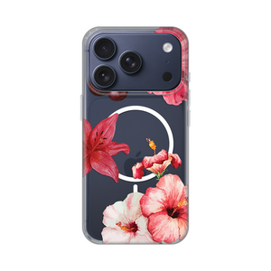 Maska / futrola print Magsafe za iPhone 17 Pro Hibiscus.