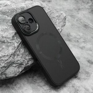 Maska / futrola CARBON MagSafe za iphone 16 (6.1) crna (small camera) (MS).