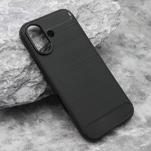 Silikonska maska / futrola BRUSHED za iPhone 17 crna (MS).