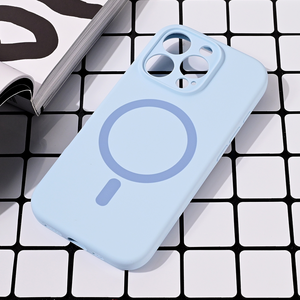 Maska / futrola Magsafe Pure color za iPhone 16 Pro svetlo plava.