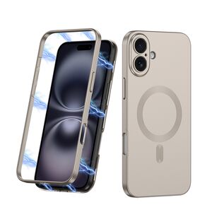 Maska / futrola 360 COLOR MagSafe za iPhone 16 (6.1) titanijum (GKK case) (MS).