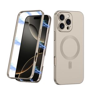 Maska / futrola 360 COLOR MagSafe za iPhone 16 Pro (6.3) titanijum (GKK case) (MS).