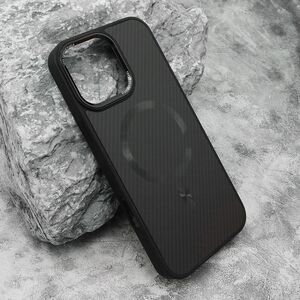 Maska / futrola CARBON MagSafe za iPhone 16 Pro Max (6.9) crna (big camera) (MS).