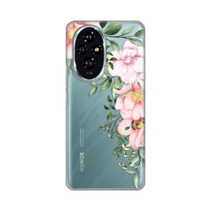 Silikonska maska / futrola print ultra tanka za Huawei Honor 200 Gentle Rose Pattern.