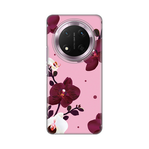 Silikonska maska / futrola print ultra tanka za Huawei Honor Magic 7 lite Pink Orchid.