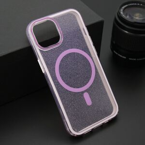 Maska / futrola CRYSTAL MagSafe za iPhone 14 (6.1) ljubicasta (MS).