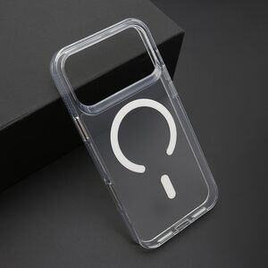 Maska / futrola COLOR FRAME MagSafe za iPhone 17 Pro Max (6.9) srebrna (providna) (MS).