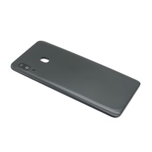 Poklopac baterije za Samsung A205F Galaxy A20 + staklo kamere crni (NO LOGO) (MS).
