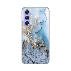 Silikonska maska / futrola print za Samsung A546B Galaxy A54 5G Blue Gold Marble.