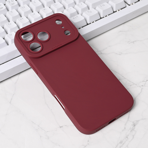 Maska / futrola Silikon Pro Camera za iPhone 17 Pro Max 6.9 bordo.