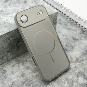 Maska / futrola COLOR METAL MagSafe II za iPhone 17 Air srebrna (MS).