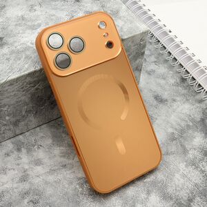 Maska / futrola COLOR METAL Magsafe za iPhone 17 Pro Max (6.9) narandzasta (MS).