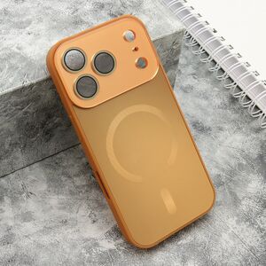 Maska / futrola COLOR METAL Magsafe za iPhone 17 Pro narandzasta (MS).