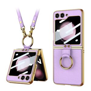 Maska / futrola GOLD EDGE za Samsung F741B/F761B Galaxy Z Flip 6 5G/Z Flip 7 FE 5G ljubicasta (GKK case) (MS).