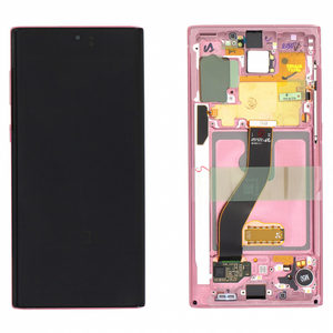 LCD displej za Samsung N970F/Galaxy Note 10+touch screen Aura pink+frame Service Pack original/GH82-20818F.