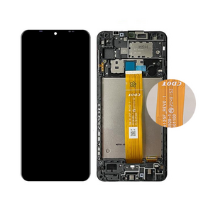 LCD displej za Samsung A125/Galaxy A12 + touchscreen + frame crni Rev.0.1.