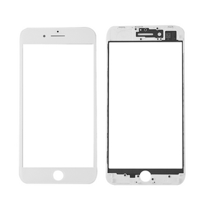 Staklo touchscreen-a + frame + OCA za Iphone 8 Plus Belo (Crown Quality).