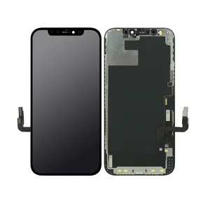 LCD displej za iPhone 12/12 Pro + touchscreen crni APLONG Soft OLED.