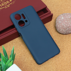 Silikonska maska / futrola Teracell Giulietta za Huawei Honor X7a mat tamno plava.
