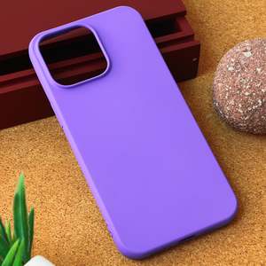 Silikonska maska / futrola Teracell Giulietta za iPhone 15 Pro Max 6.7 mat ljubicasta.