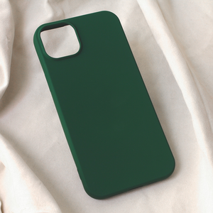 Maska / futrola Teracell Soft Velvet za iPhone 15 Plus tamno zelena.