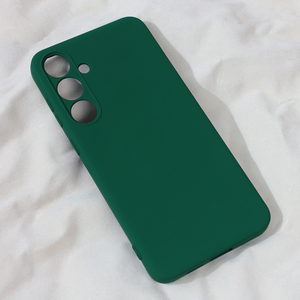 Maska / futrola Teracell Soft Velvet za Samsung S926B Galaxy S24 Plus tamno zelena.