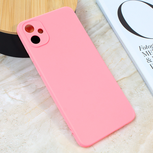 Silikonska maska / futrola Teracell Giulietta za Samsung A055 Galaxy A05 mat roze.