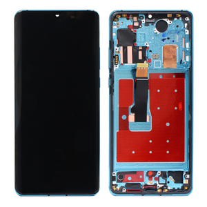 LCD displej za Huawei P30 PRO + touchscreen crni + frame Aurora Blue OEM.
