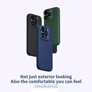 Maska / futrola Nillkin Lens Wing Prop Magnetic za iPhone 16 Pro plava.