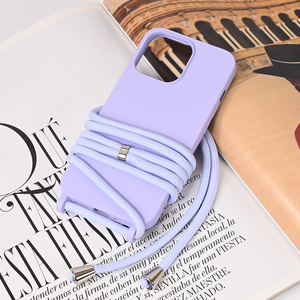 Maska / futrola Crossbody za iPhone 13 Pro ljubicasta.