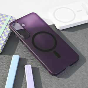 Maska / futrola Magsafe mat PC za Samsung S936 Galaxy S25 Plus ljubicasta.