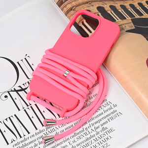 Maska / futrola Crossbody za iPhone 13 Pro pink.