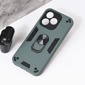 Maska / futrola Hard Ring za Huawei Honor 400 Lite tamno siva.