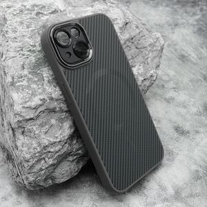 Maska / futrola CARBON MagSafe za iPhone 14 (6.1) siva (small camera) (MS).