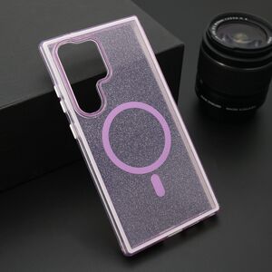 Maska / futrola CRYSTAL MagSafe za Samsung S928 Galaxy S24 Ultra 5G ljubicasta (MS).