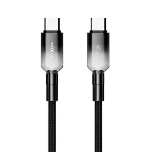 USB data kabl MOXOM MX-CB309 PD 60W Fast Type-C na Type-C crni (MS).
