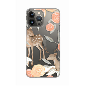 Silikonska maska / futrola print ultra tanka za iPhone 13 Pro Max 6.7 Flower Deer.