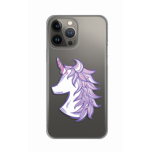 Silikonska maska / futrola print ultra tanka za iPhone 13 Pro Max 6.7 Purple Unicorn.