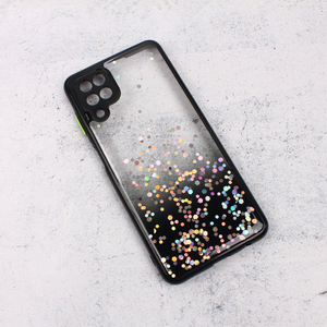 Maska / futrola Frame Glitter za Samsung A125F Galaxy A12 crna.