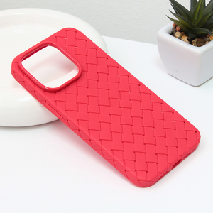 Maska / futrola Weave case za iPhone 14 Pro crvena.