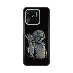 Silikonska maska / futrola print za Xiaomi Redmi 10C Funny Albert Einstein.