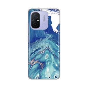 Silikonska maska / futrola print za Xiaomi Redmi 12C Blue Marble.