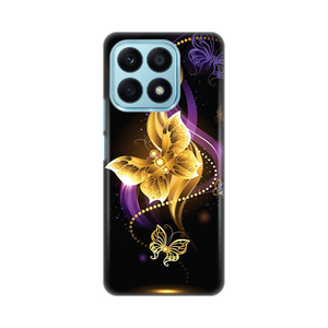 Silikonska maska / futrola print ultra tanka za Huawei Honor X8a Golden butterfly.