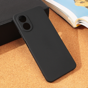 Torbica Silikonska maska / futrola ultra tanka za Oppo A38 mat crna.