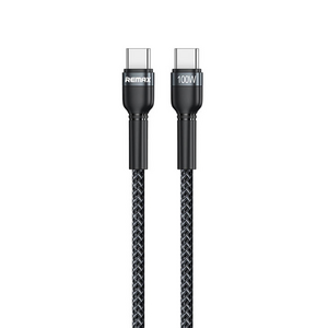 Data kabl REMAX Fast charging 100W PD RC-172 Type C na Type C crni 1m.