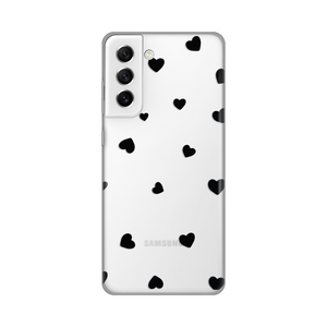 Silikonska maska / futrola print ultra tanka za Samsung G990 Galaxy S21 FE Heart.