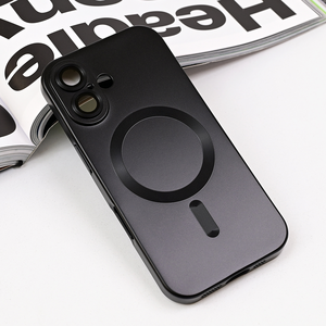 Maska / futrola Magsafe Chrome za iPhone 16 6.1 crna.