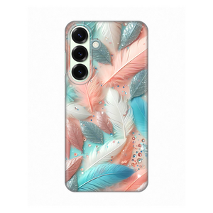 Silikonska maska / futrola print za Samsung S936 Galaxy S25 Plus Pastel Feathers.